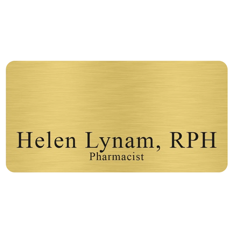 Savannah Metal Name Badge (Standard Size 1-1/2" x 3") — view 3