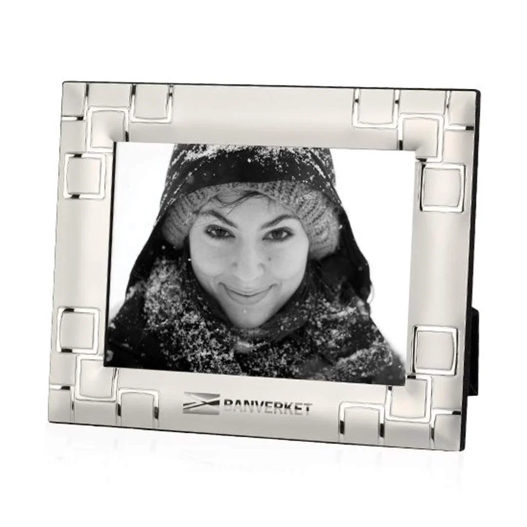 Customizable Savina Picture Frame - Silver/Chrome Finish — view 3