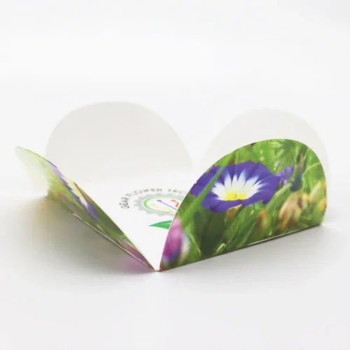 Say-It-With-Seeds envelope as a promotional mail handout with full-color message