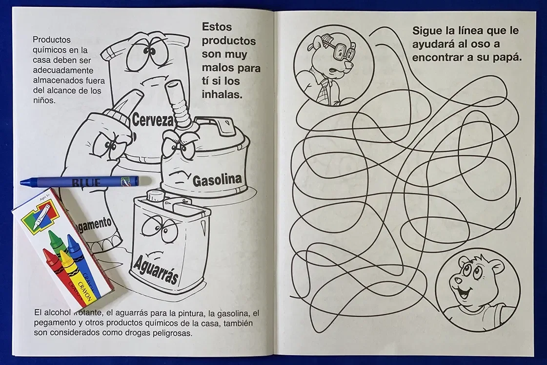 Say No to Drugs Coloring and Activity Book (Spanish) — view 2