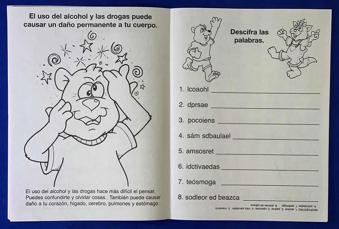 Say No to Drugs Coloring and Activity Book (Spanish) — view 4