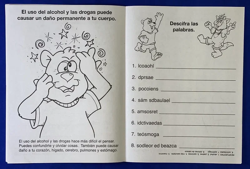Say No to Drugs Coloring and Activity Book (Spanish) — view 4