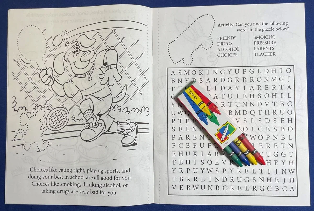 Say 'NO' To Drugs Sticker Book & Crayon Set for Kids - Fun & Educational — view 2