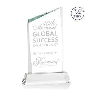 Starfire Crystal Peak Award on Tapered Base with Second Etch