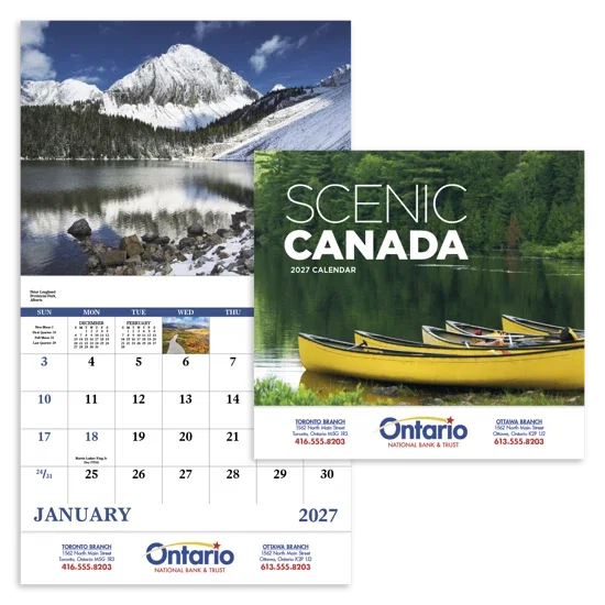 Good Value™ Scenic Canada - Stapled Calendar