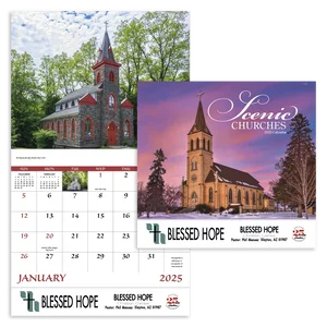 Scenic Churches Calendar - Stapled