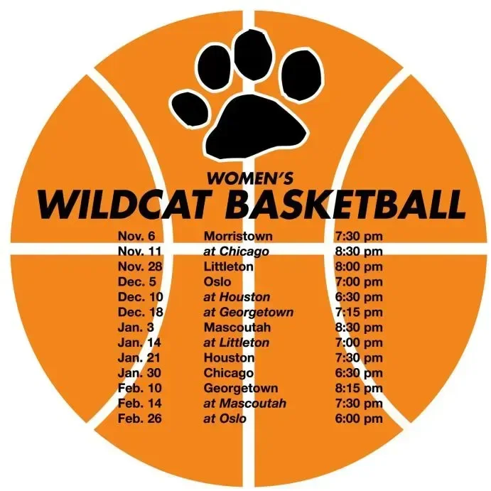Promotional Schedule Basketball Magnet β view 1