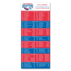 Logo Schedule Magnet 3-1/2 x 8