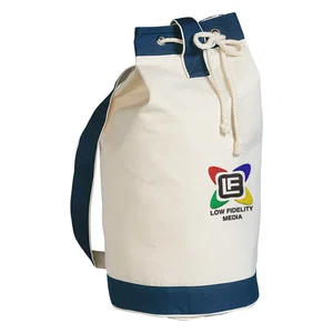 Schooner Drawstring Canvas Tote Bag