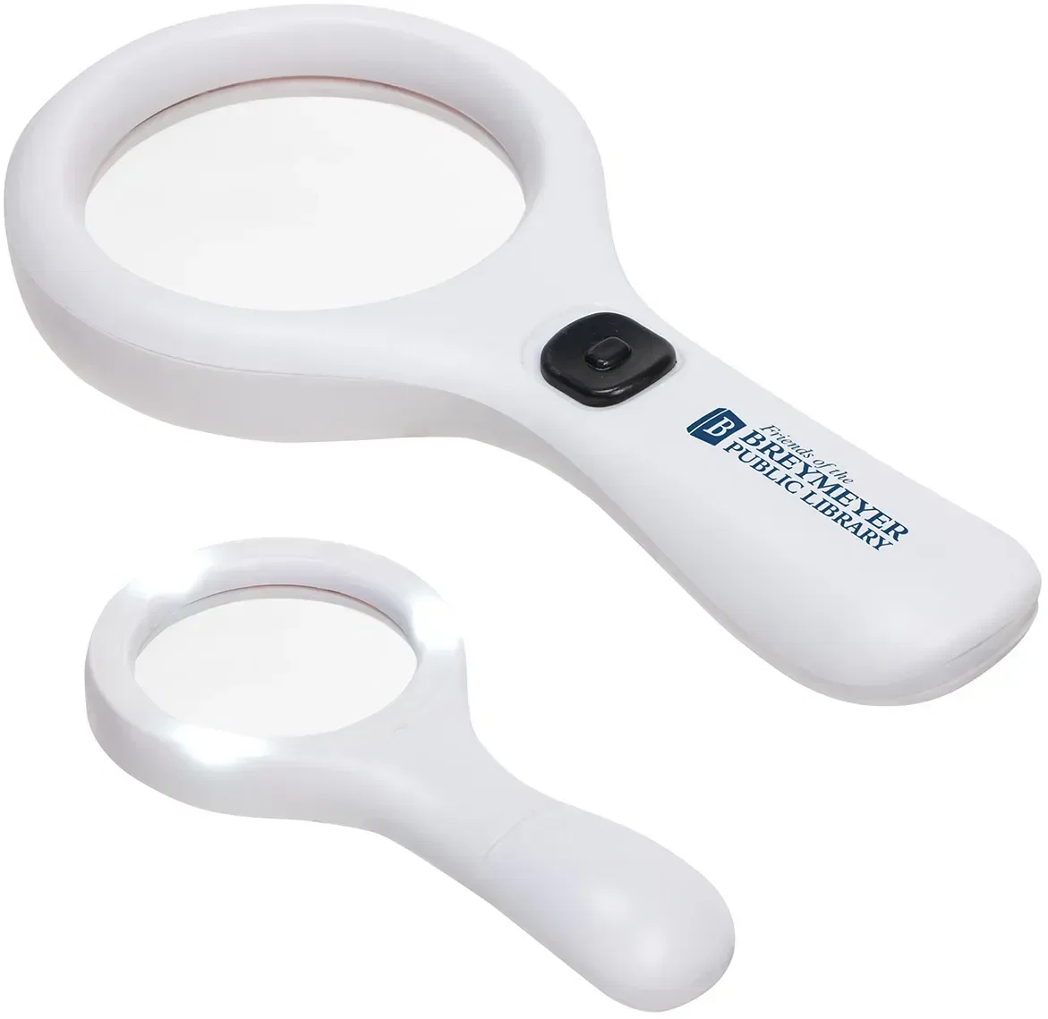 Scout 3X LED Magnifier, custom branded lighted magnifier with 3X lens, front hero view