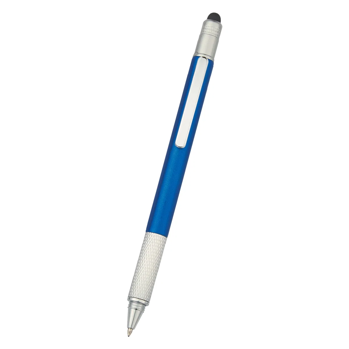 Stylus end used for tapping a touchscreen
