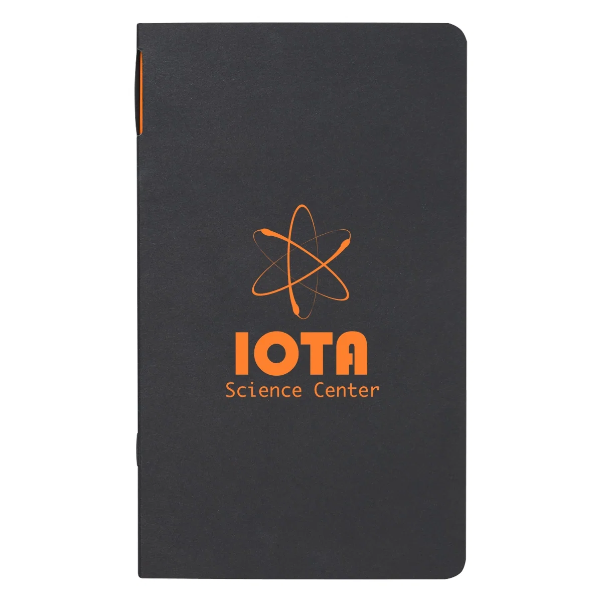 Cover shown closed with a colored interior accent peeking out