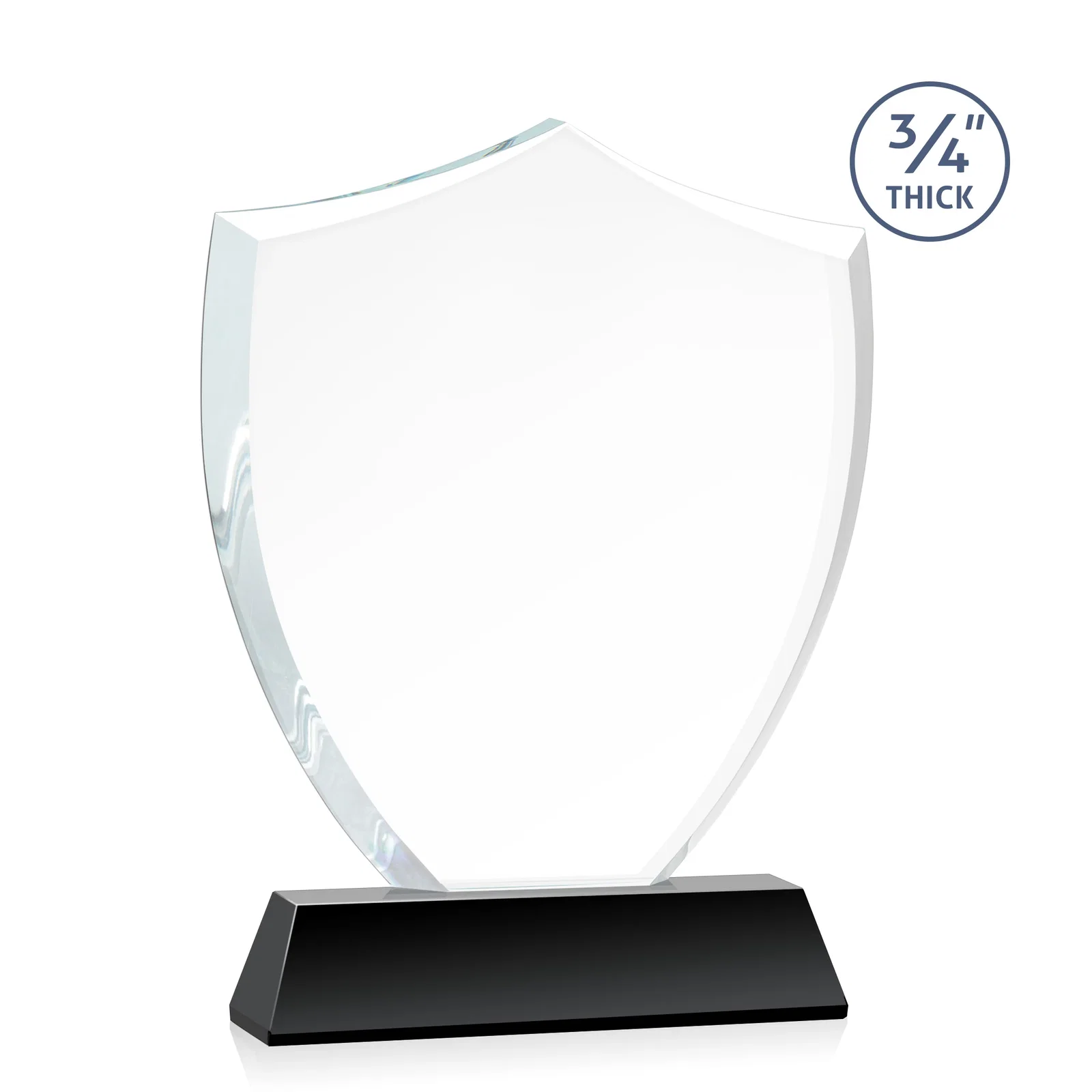 Custom Starfire Crystal Shield Award With Prismatic Color Option, awards, with your logo for employee recognition