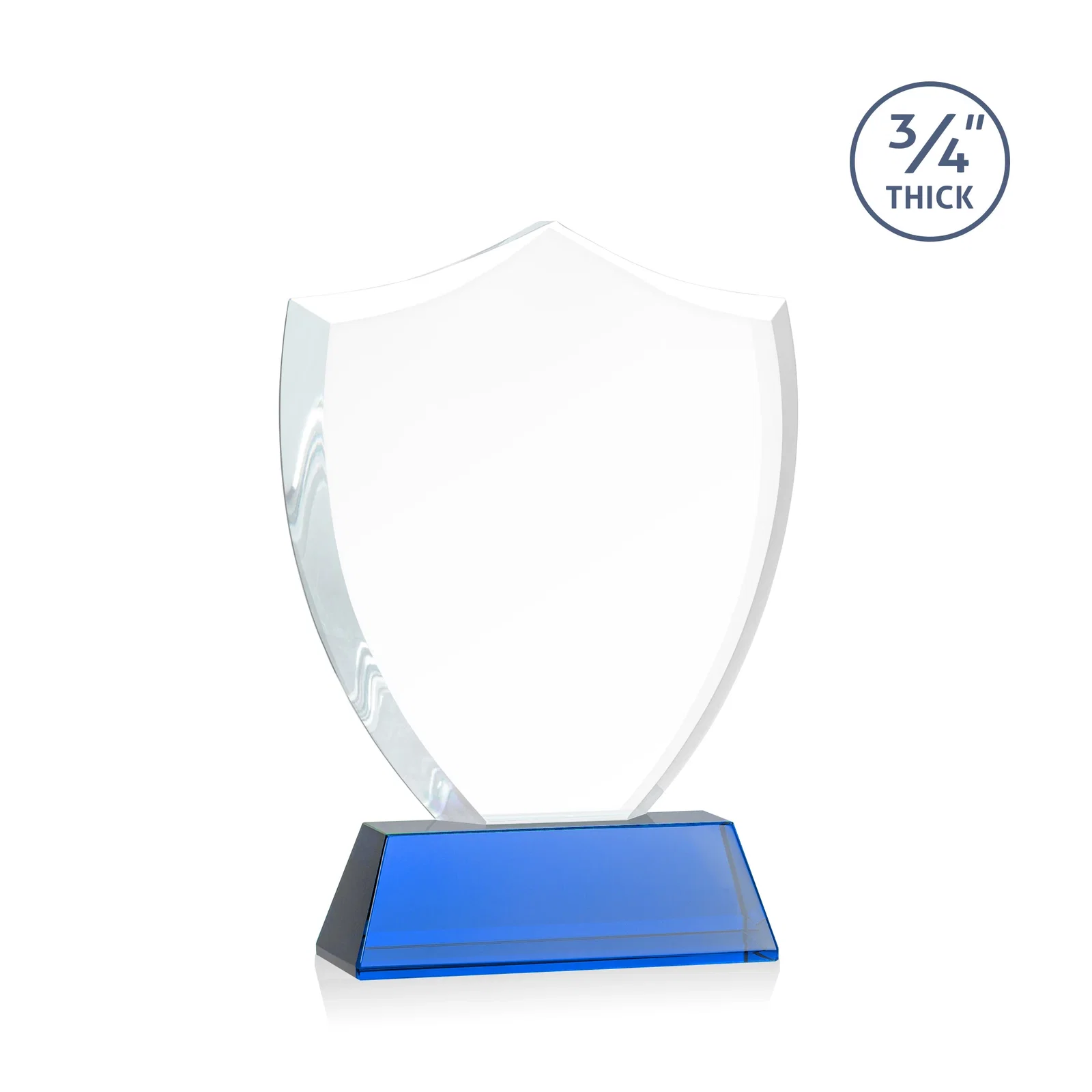 Custom Starfire Crystal Shield Award With Prismatic Color Option, awards, with your logo for corporate award ceremonies
