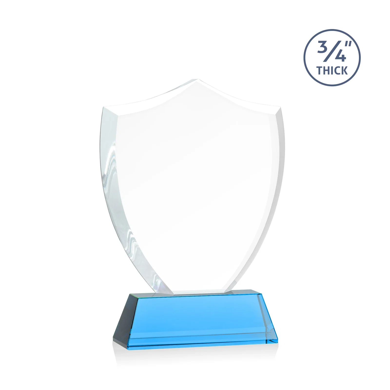 Custom Starfire Crystal Shield Award With Prismatic Color Option, awards, with your logo for graduation ceremonies