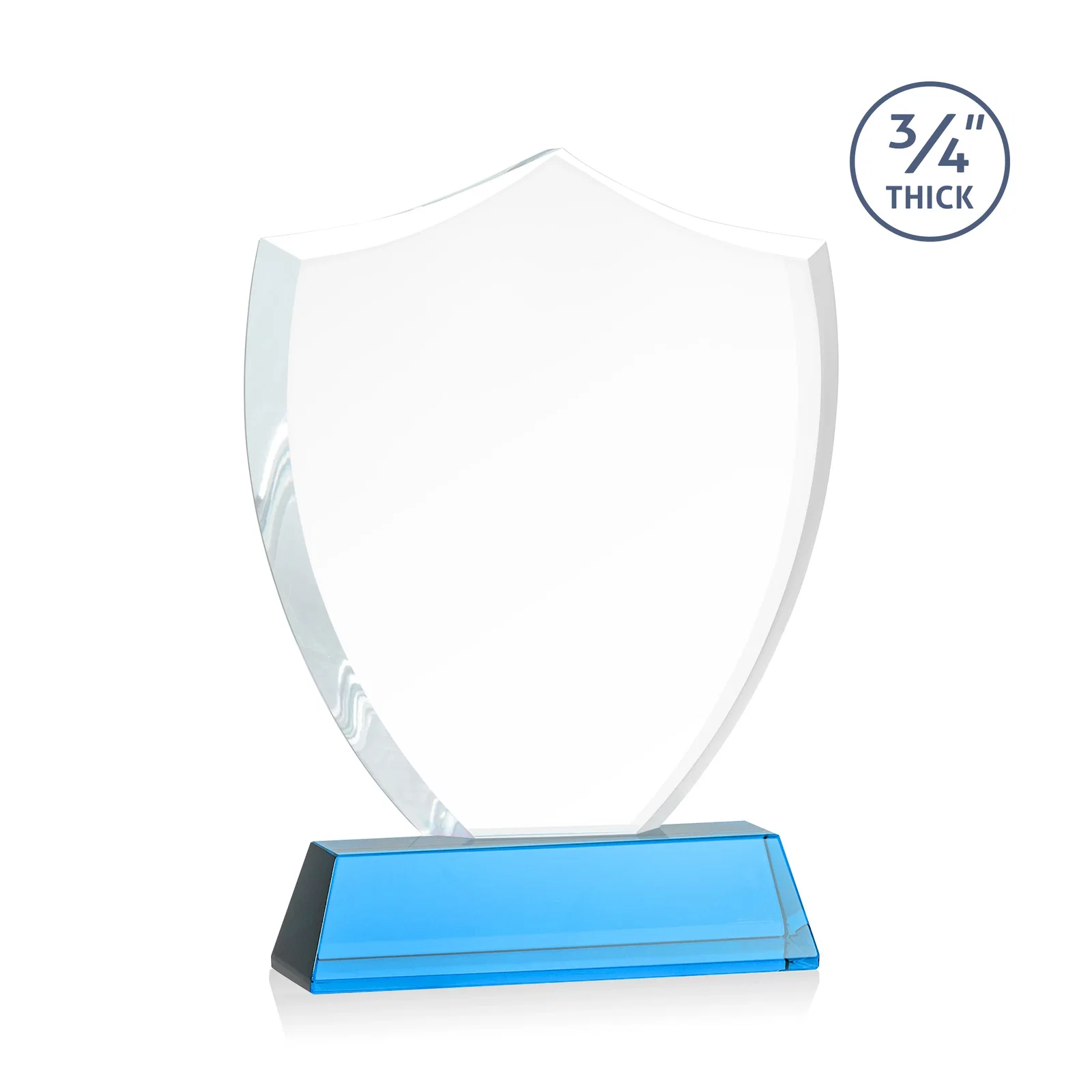 Custom Starfire Crystal Shield Award With Prismatic Color Option, awards, with your logo for safety achievement programs