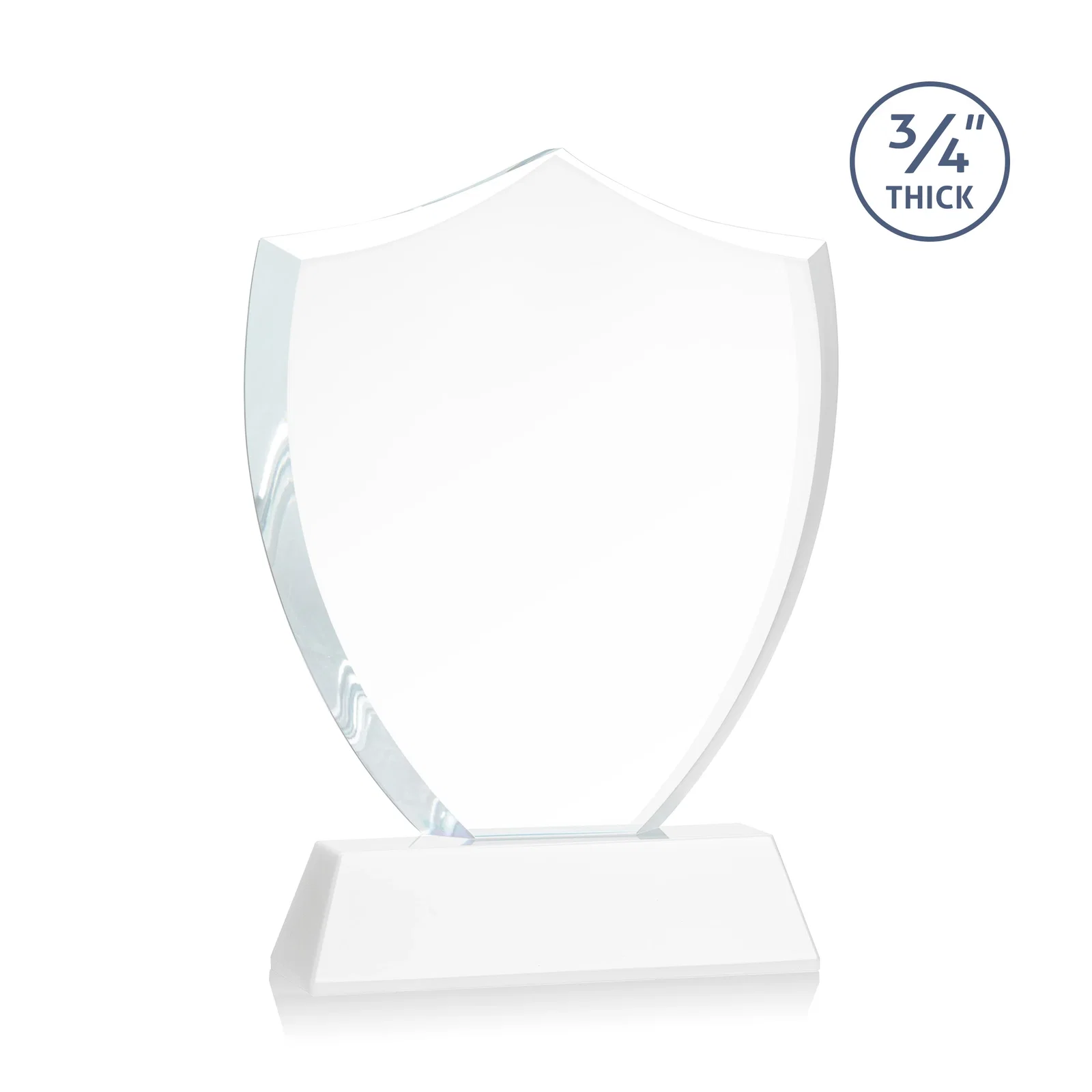 Custom Starfire Crystal Shield Award With Prismatic Color Option, awards, with your logo for company anniversary events