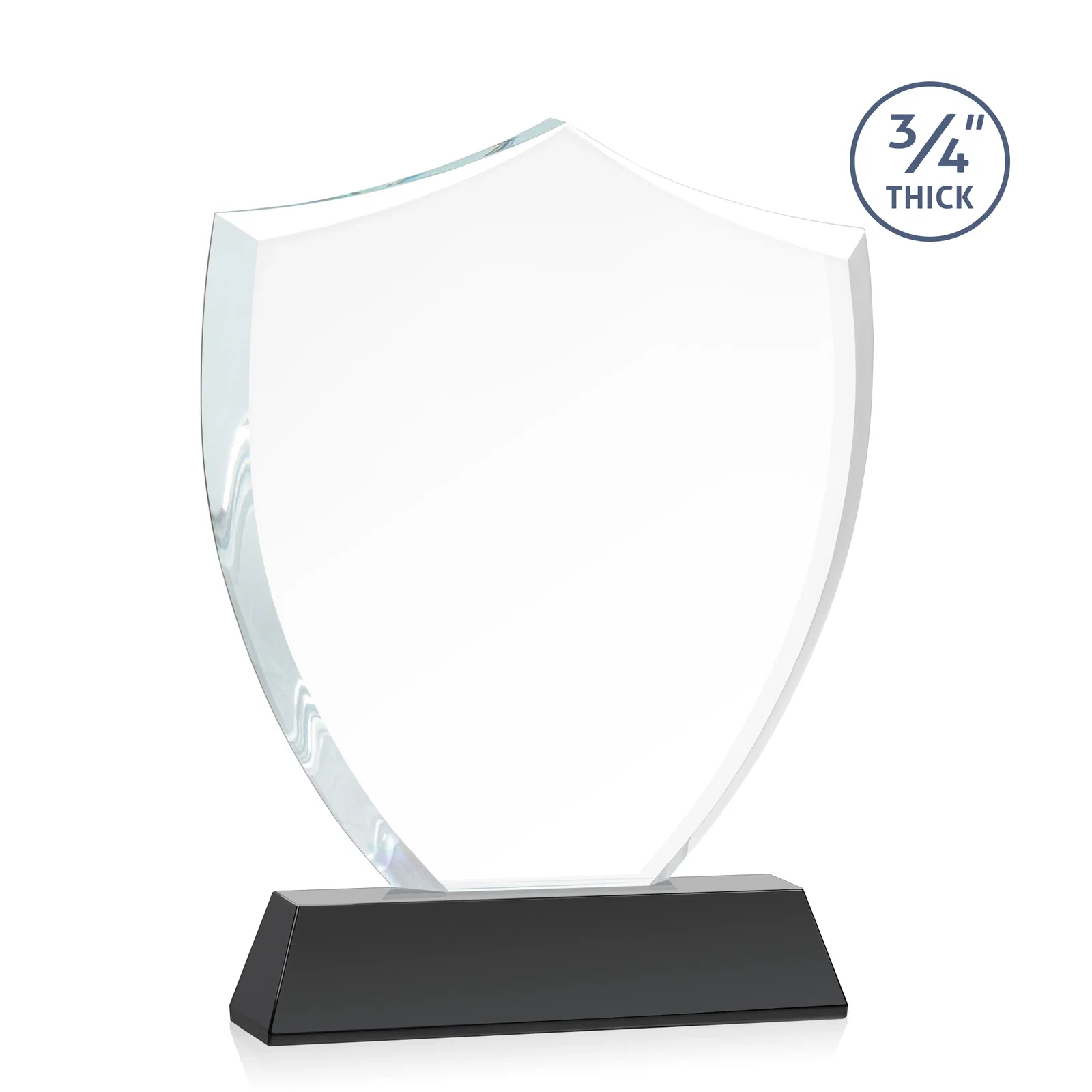 Personalized Starfire Crystal Shield Award With Prismatic Color Option, awards, with your logo for sales achievement awards