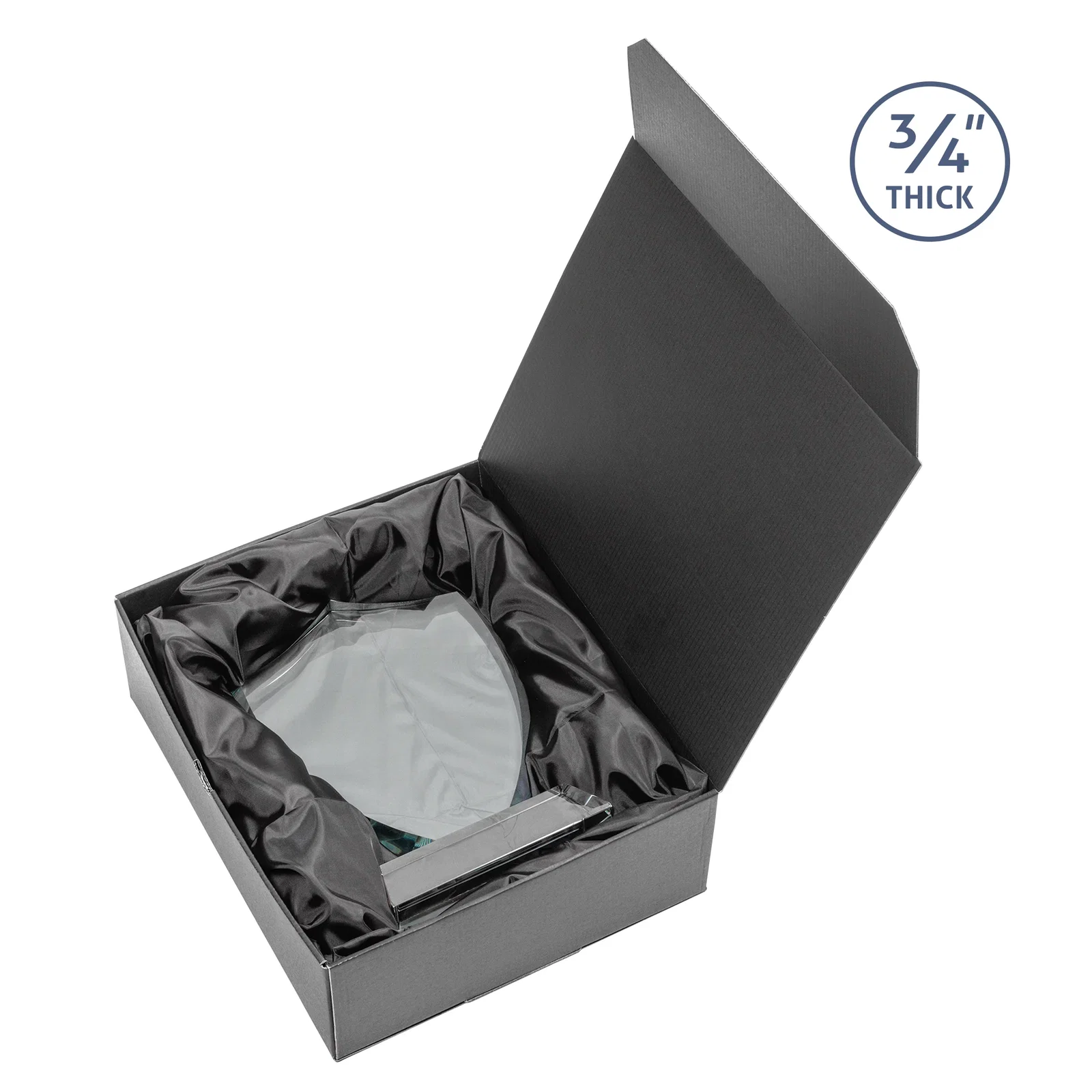Custom Starfire Crystal Shield Award With Prismatic Color Option, awards for retirement presentations