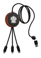 SCX Innovative Design™ 5-in-1 Bamboo 5W Wireless Charging Cable — view 2