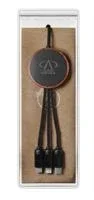 SCX Innovative Design™ 5-in-1 Bamboo 5W Wireless Charging Cable — view 3