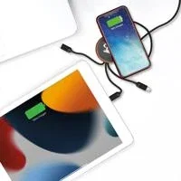 SCX Innovative Design™ 5-in-1 Bamboo 5W Wireless Charging Cable — view 4