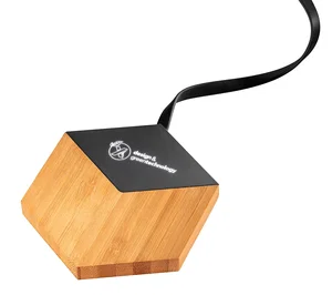 Custom SCX Design® Bamboo 10W Hexa Wireless Charger