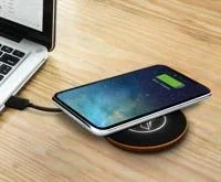 SCX Innovative Design™ Maple Wood 10W Wireless Charger — view 3