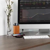 SCX Innovative Design™ Desk Organizer with 10W Charging Base — view 4