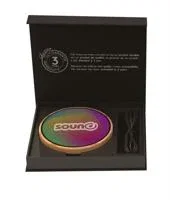 SCX Innovative Design™ Full-Color Bamboo 15W Wireless Charger — view 3
