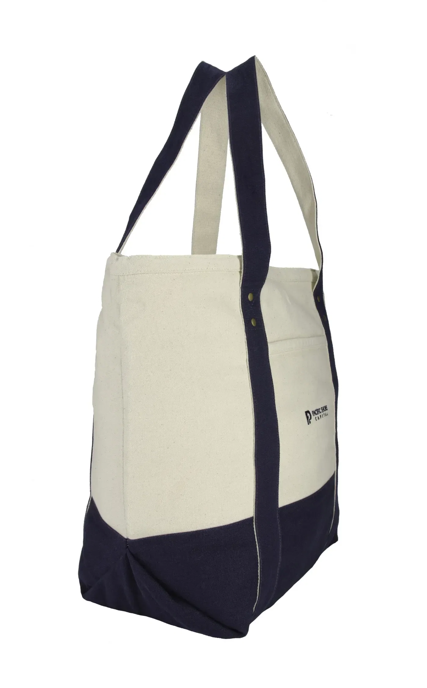Seaside Zippered Cotton Tote — view 6