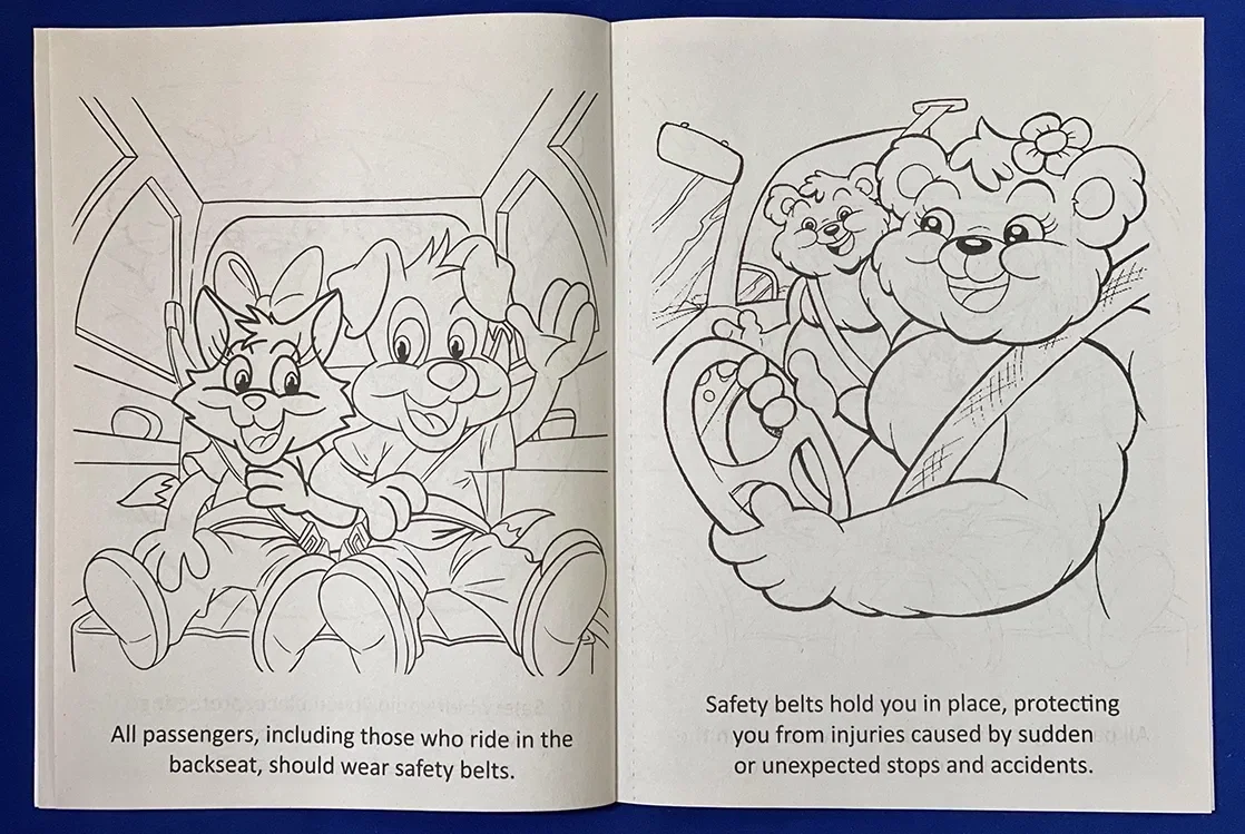 Seat Belt Safety Coloring and Activity Book — view 2