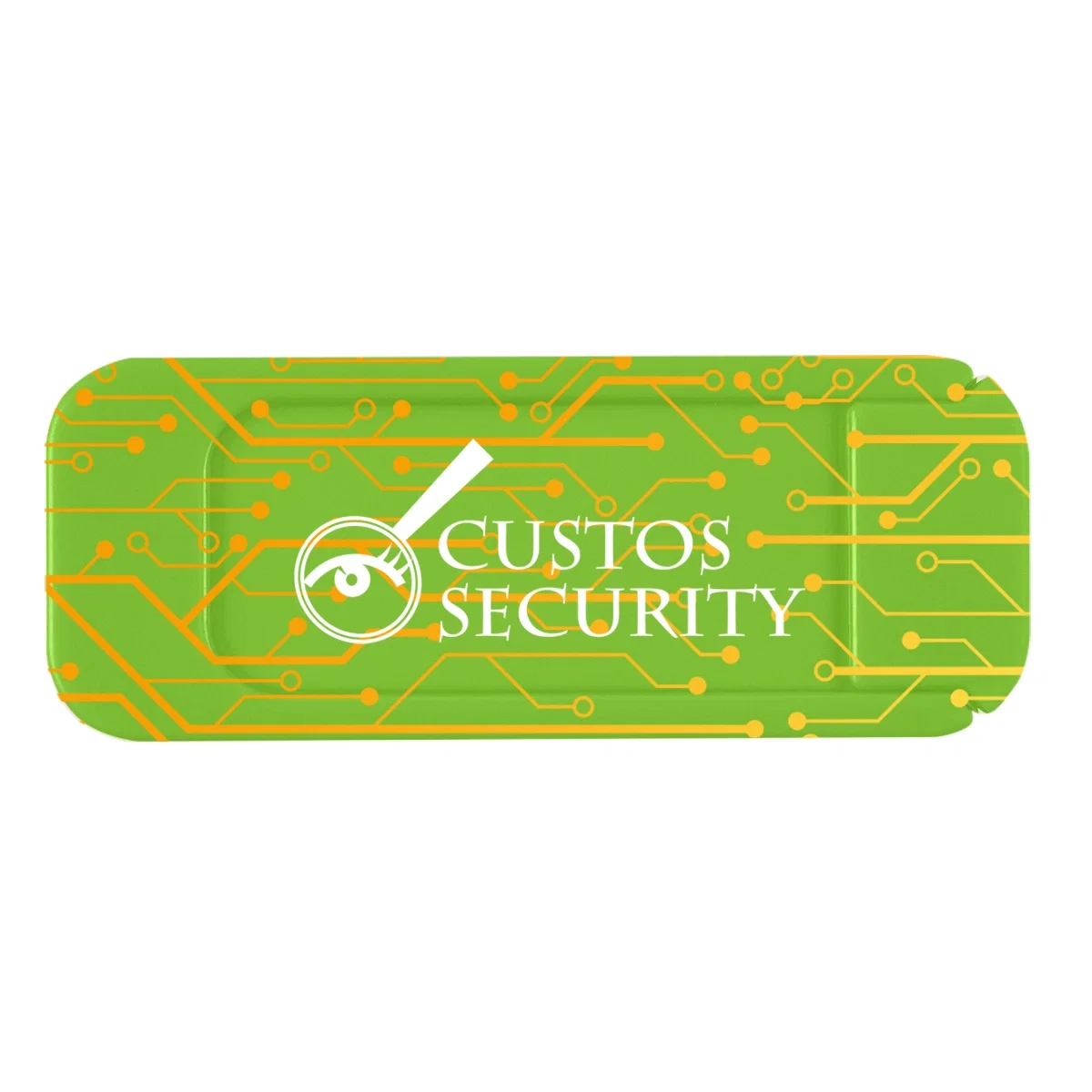 Reverse side of the thin privacy slider