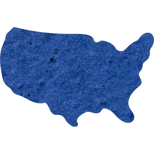 Seeded Paper Packet showing custom shape and full-color print color variant