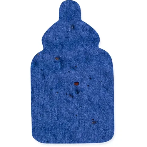 Seeded paper shape mailer card, full-color custom design on recycled card stock