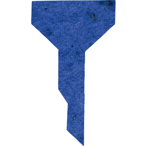 Seeded paper shape mailer card, full-color recycled card stock message variation