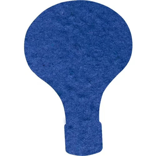 Seeded paper shape mailer card, recycled stock full-color custom branding sample