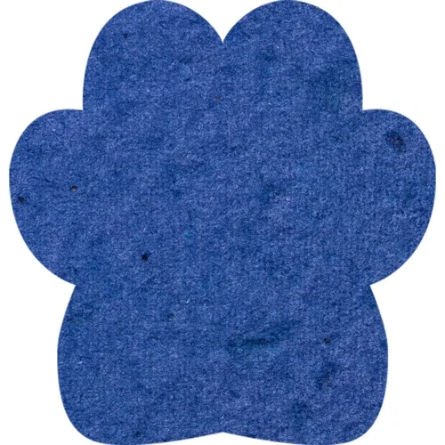 Seeded paper shape mailer card, plantable seed shape eco-friendly branding view