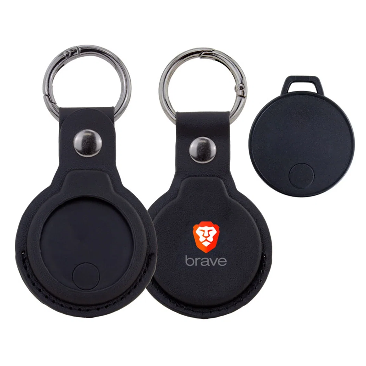 Small square tracker held between two fingers