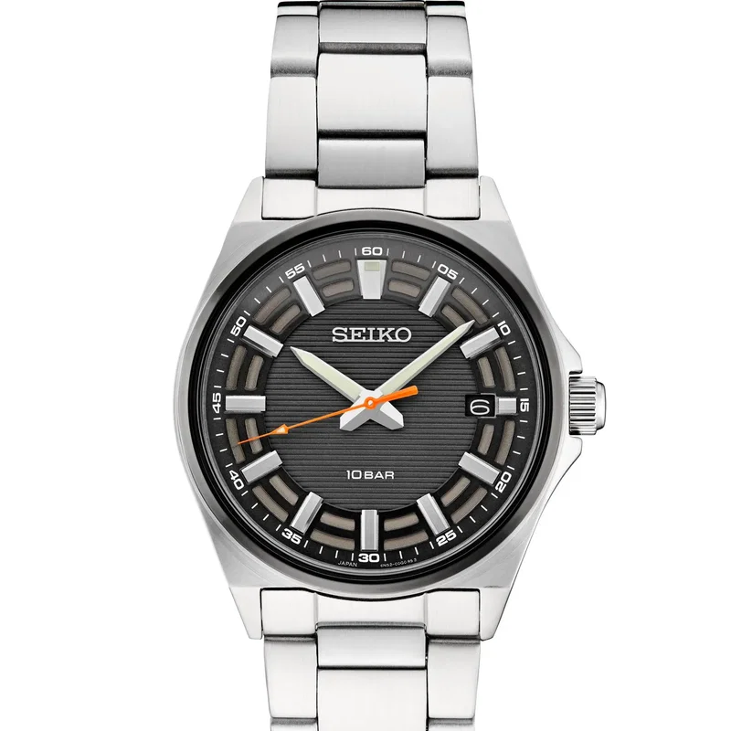 Seiko SUR507 Rugged Model Quartz with Black Ion Finish Bezel — view 1