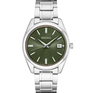 Seiko SUR527 Essentials SS Quartz Green Dial
