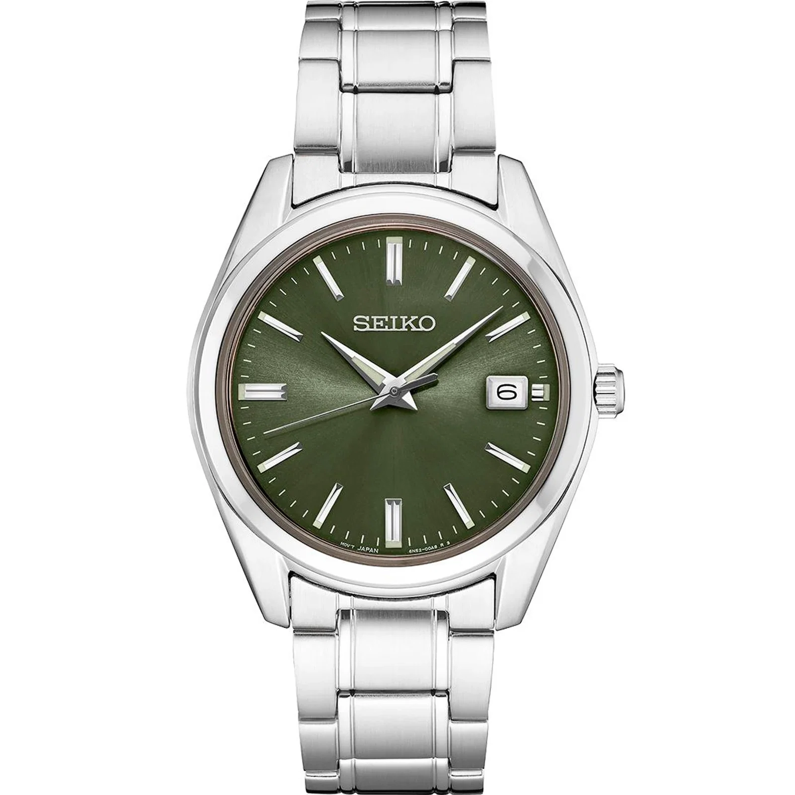 Seiko SUR527 Essentials SS Quartz Green Dial