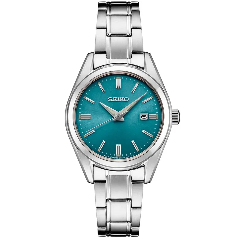 Seiko SUR531 Essentials SS Quartz Blue Dial — view 1