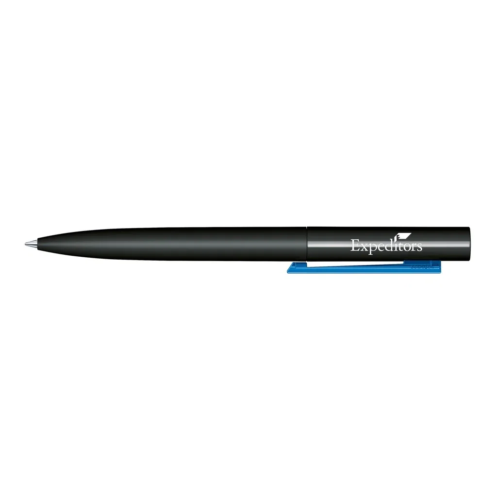 Senator Headliner Soft Touch Pen — Pen Color: Black/Blue Clip — view 2