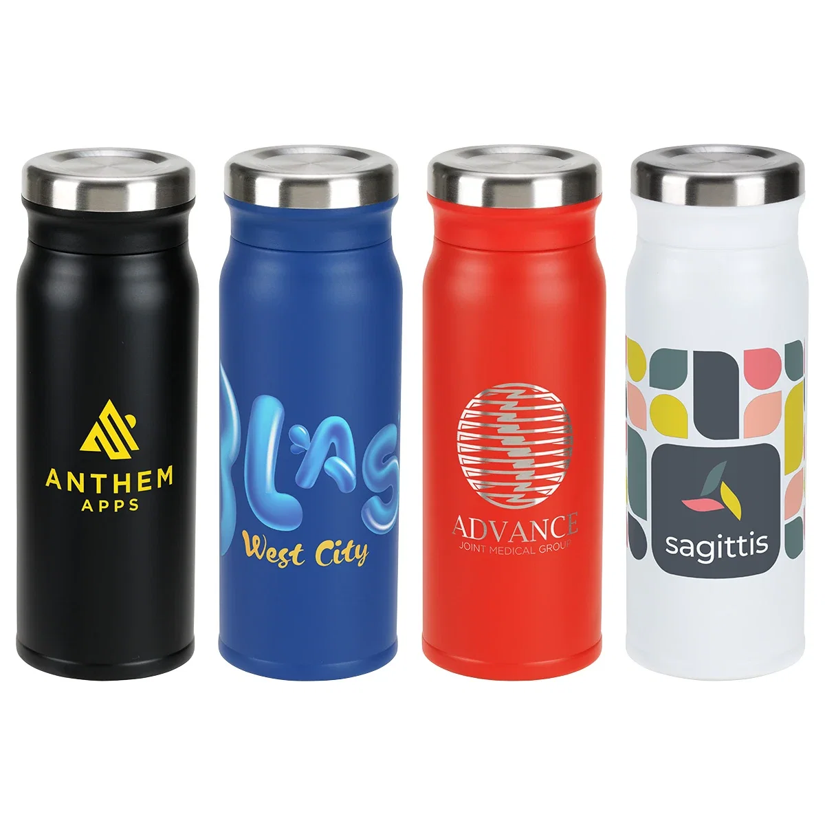 SENSO 17 oz vacuum insulated stainless steel bottle with wide-mouth screw-on cap