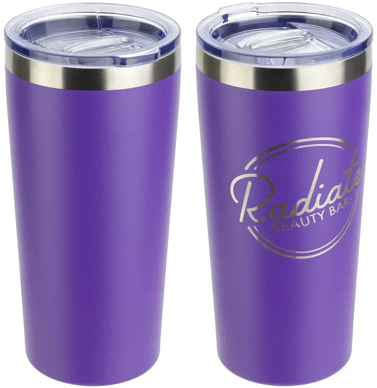 SENSO Classic 17 oz Vacuum Insulated Tumbler with the lid detail visible, custom promotional drinkware