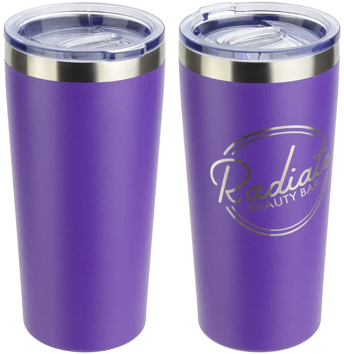 SENSO Classic 17 oz Vacuum Insulated Tumbler with the lid detail visible, custom promotional drinkware