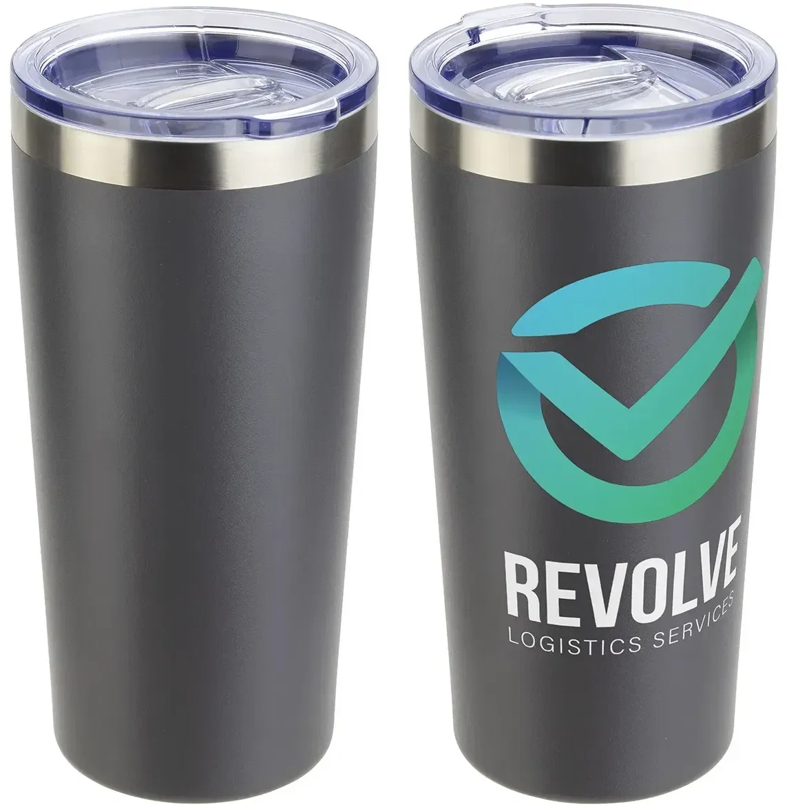 SENSO Classic 17 oz tumbler top-down view of the lid opening, branded insulated logo drinkware