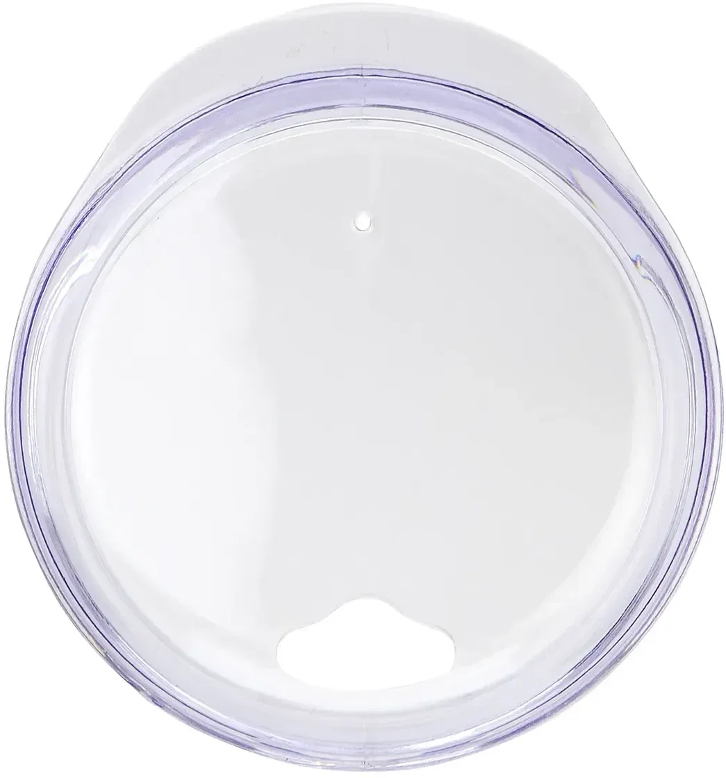 SENSO branded wine tumbler, close-up of slide lid and stainless rim