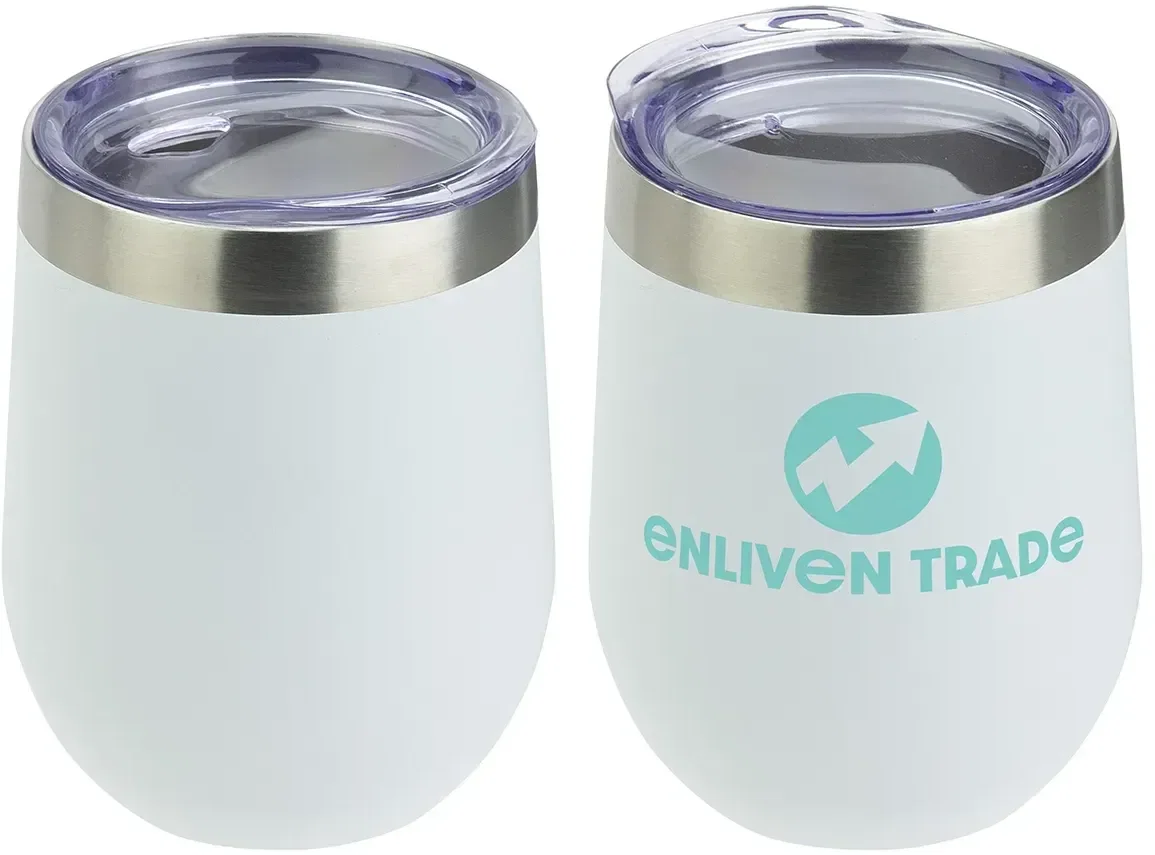 SENSO promotional wine tumbler colorways, branded insulated wine tumblers lineup